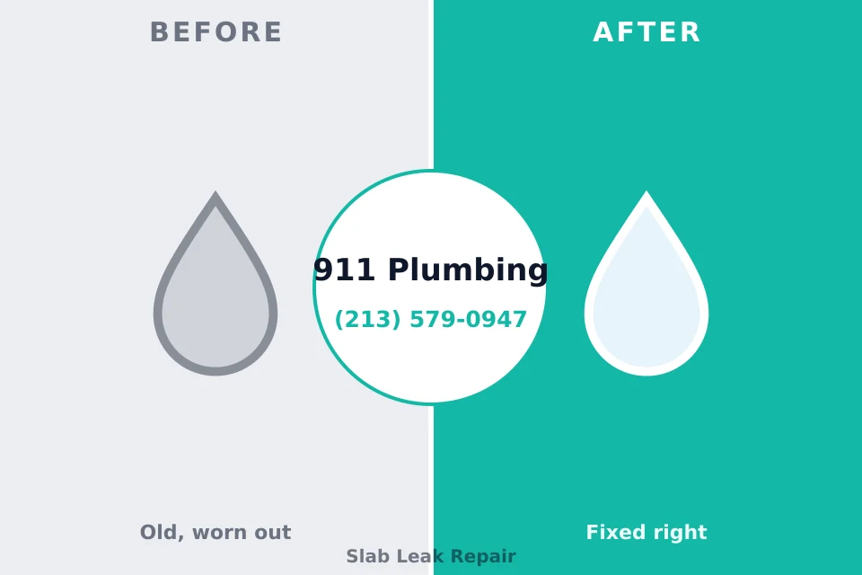 Before and after: plumbing repair Gillett, WI